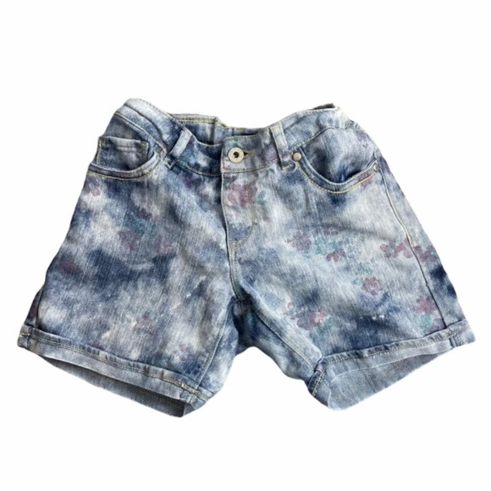 LEVI'S Light Wash Flower Print Girl Shorts Size 16